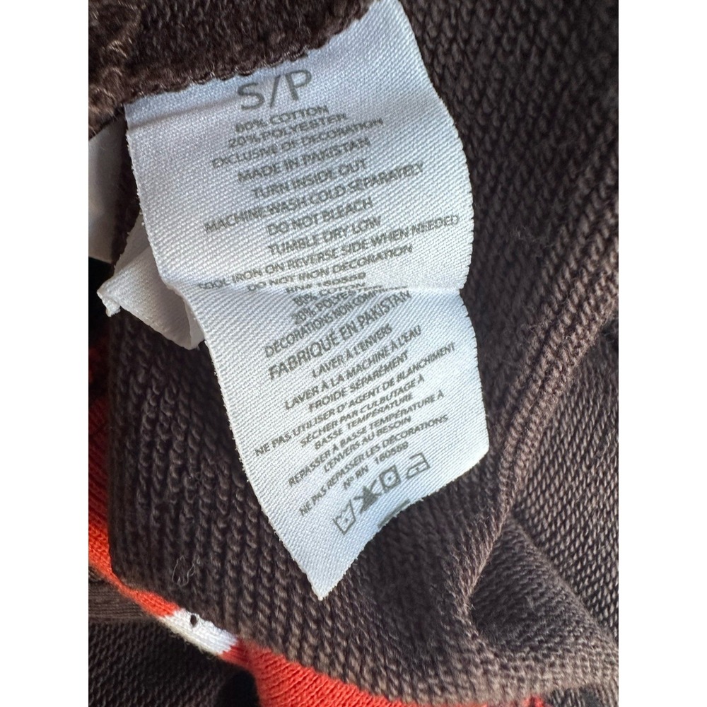 WEAR by Erin Andrews Cleveland Browns Zip Sweatshirt Football Brown Sz‎ Small - Picture 4 of 9